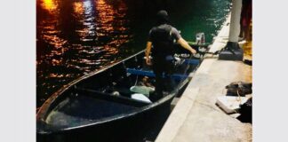 A intercepta boto treciendo droga Aruba, 7 detencion