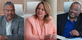 Den nomber di Gobierno di Aruba: PROME MINISTER TA FELICITA PRESIDENTE NOBO DI SNBA, SEÑOR ERROL DE FREITAS