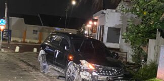 Informe di accidente na rotonde Santa Cruz a bin resulta un vehiculo di un accidente mas tempran