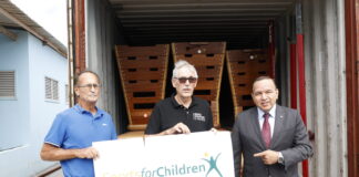 CONTAINER CU MATERIAL DI DEPORTE A YEGA ARUBA.