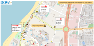 Departamento di Obra Publico ta informa