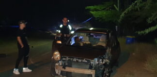 Chauffeur burachi a causa accidente semi frontal y laga dos auto totallos