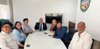 MINISTER ENDY CROES A REUNI CU DIRECTIVA NOBO DI ARUBA SPORT UNIE (ASU). 
