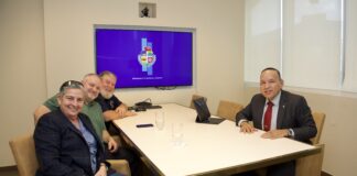 MINISTER ENDY CROES A REUNI CU REPRESENTANTE USA ATHLETES INTERNATIONAL.