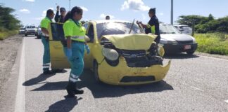 Dos dama herida den accidente ariba Sero Tijshi