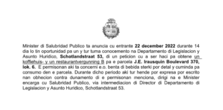 Minister di Salubridad Publico ta anuncia