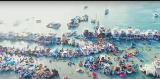 Wardacosta, Polis y Guarda nos Costa lo hasi controlnan riba lama durante Boat Fest 