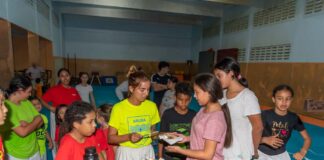 Monica Pimentel a celebra hunto cu su atletanan.