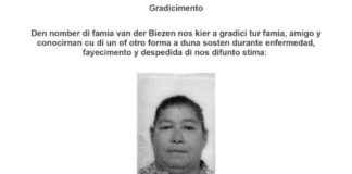 Den nomber di famia van der Biezen nos kier a gradici tur famia, amigo yconocirnan