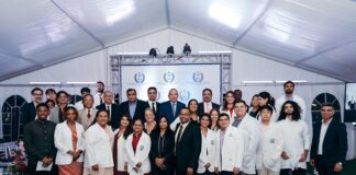 MINISTER ENDY CROES A EFECTUA APERTURA OFICIAL DI E CAMPUS NOBO DI AMERICAN UNIVERSITY SCHOOL OF MEDICINE ARUBA. 