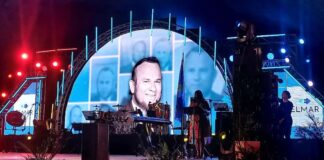 Presentacion video di discurso y expresionnan historico di Betico Croes a duna un toke masha special durante e Manifestacion Cultural