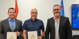 Minister Glenbert Croes: ORGUYOSO DI E VISION DI SIGURIDAD DI MINISTER TJON Y E TRABOU DEN UNION CU ELMAR