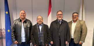 Minister Glenbert Croes conhuntamente cu companianan di Utilidad lo ta na Hulanda pa yega na un partnership