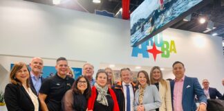Delegacion di Aruba asistiendo na e feria di biahe mas grandi na mundo, ITB Berlin.