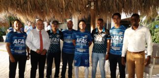 MINISTER ENDY CROES A BATISA UNIFORM NOBO DI S.V. UNISTARS. 