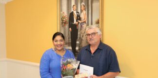 MINISTER XIOMARA MADURO A CELEBRA HUBILARIO DI TRES EMPLEADO PUBLICO NA ARCHIVO NACIONAL ARUBA