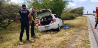 Dama a perde control ariba su Suzuki Swift