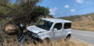 Nissan Cube a accidenta na Santa Marta