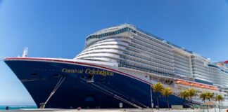 Prome crucero cu ta nabega riba LNG den nos waf