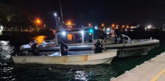 Wardacosta y Cuerpo Policial di Aruba ta intercepta boto cu droga y 9 persona na bordo 