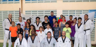 Noord Taekwondo Center su team ta cla pa Aracari Taekwondo Cup.