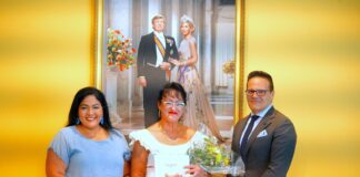 Minister Maduro ta felicita sra. Fabia Wernet cu su 35 aniversario como empleado publico di Pais Aruba