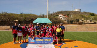 MINISTER ENDY CROES TA FELICITA E SCOLNAN CU A DESTACA DEN FUTBOL B MUCHA MUHE 