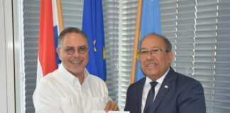 Presidente Corte Comun a bishita Minister Thijsen