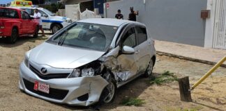 Un persona herida den accidente na Paradera
