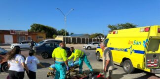 Motociclista herida den accidente na Piedra Plat