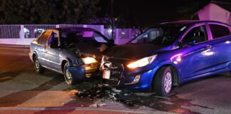 Un persona herida den accidente na Savaneta