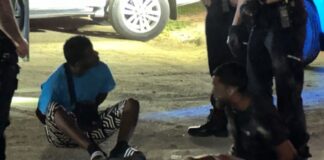 Persecusion despues di un pelea na Cas Casuela, ta caba cu tres detencion na Modanza