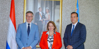 Bishita di Head of Delegation di EU na Guyana cu Minister President y Minister di Economia