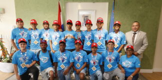 A RICIBI SELECCION DI BASEBALL U14 CU A LOGRA TITULA CAMPEON DI DIAMOND BRACKET NA BABE RUTH WORLD SERIES 2023 NA VIRGINIA, MERCA