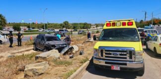 Auto a bolter: Criatura herida den accidente di trafico ariba WVB