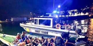 28 ilegal deteni riba boto drentando Aruba dor di Wardacosta y Polis