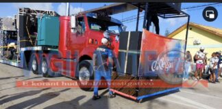 Grupo A’legria a duna nan banda di medaya riba sucesido cu trekker den gran marcha