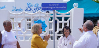 Prome Minister Evelyn Wever-Croes: Desvelo Caya dedica na honor di dr. Jose Gregorio Hernandez