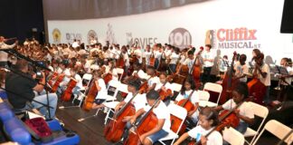 Prome Minister Evelyn Wever-Croes: Leerorkest 5 schools concert a figura 550 mucha den concierto