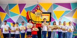 Bishitanan Escolar ta sigui: Ministerio di Cultura a bishita Colegio Sagrado Curason y Colegio Cristo Rey