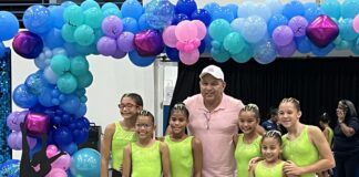 Minister Endy Croes ta desea e atletanan di Gihae Gymnastics exito na Copa Gilling 2024 cu ta tuma luga na Cancun, Mexico