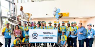 Minister Endy Croes a ricibi seleccion di Aruba cu a titula campeon di Serie di Caribe 2024