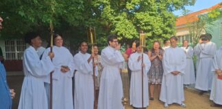 Seis hoben di Pastoral Hubenil Noord a ricibi nan alba bendiciona