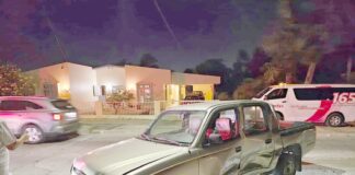 Accidente hit & run na Bakval capta riba camara di seguridad