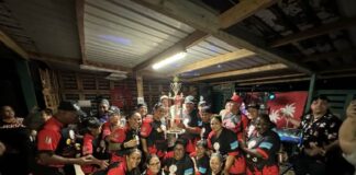 Minister Endy Croes ta felicita e ekiponan cu a titula campeon di Copa Santa Cruz Softball