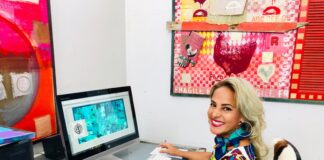 Artista Residente di Bucuti & Tara Beach Resort, Elisa Lejuez, Ta Uni na Aruba’s Art & Fashion Week 2024