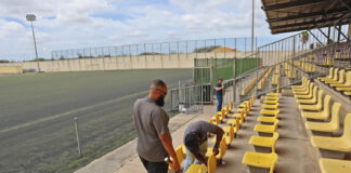 Ta trahando hopi duro: Trabounan di mantencion na tur facilidad di FFD