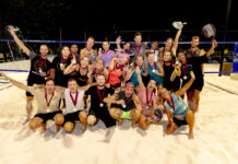 HOH contento cu e di cuater edicion di Beach tennis presenta pa HVT
