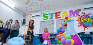 Danki na e proyecto di Edutech: Colegio Felipe B Tromp na Noord a inaugura nan “Steam Room”