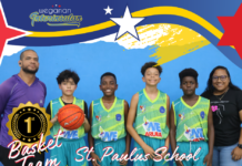 St Dominicus College y St. Paulus School lo representa Aruba den Weganan Interinsular 2025 den Basketball B Mucha Homber